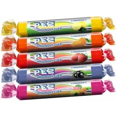 PEZ Hroznový cukr mandarinka s vitamínem C 39 g