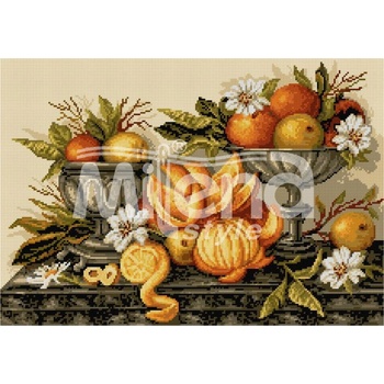 Milena Style Натюрморт с портокали - гоблен със схема конци dmc 1: 1