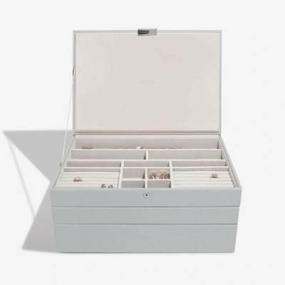 Stackers šperkovnice 3v1 Pebble Grey Supersize Set šedá 74508