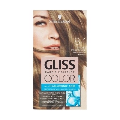 Schwarzkopf Gliss Color 8-1 Chladný stredný blond