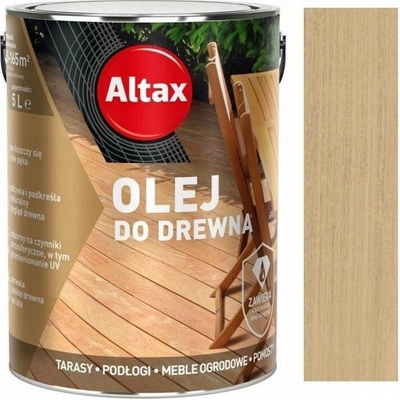 Altax tungový olej na dřevo, terasy, podlahy 5L bezbarvý