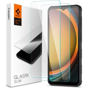 Spigen Samsung Xcover 7 Pro SPIGEN SLIM защитно стъкло за екран 2бр. 2.5D, 9H, TRANSFER AGL09407 (AGL09407)