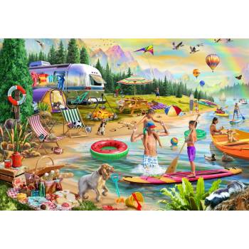 Bluebird Puzzle - Puzzle Lakeside Summer Camp - 1 000 piese