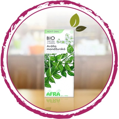 Afra Arália mandžurská BIO tinktúra z koreňa 50 ml
