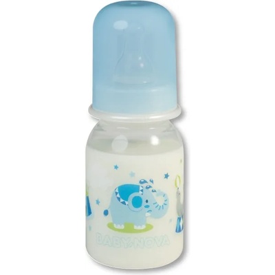 Baby-Nova Стандартно пластмасово шише Baby Nova - 125 ml, слонче (46000)
