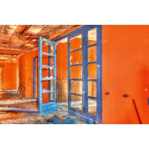 DIMEX ART Флизелинов фототапет оранжев коридор 375 x 250 см