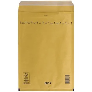 VP Плик с мехурчета G17 Кафяв, 252x350 / 240x340 mm, стикер 100 бр