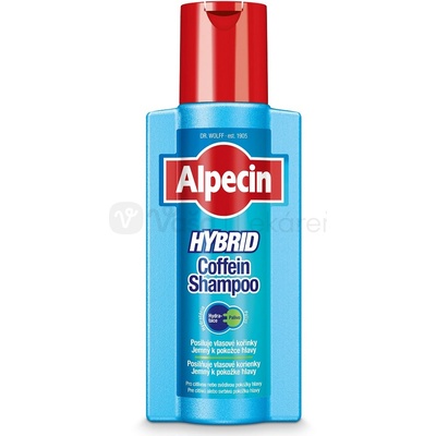 Alpecin Hybrid Coffein Kofeínový šampón pre citlivú, svrbivú pokožku hlavy a suché lupiny 250 ml