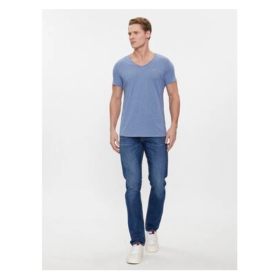 Tommy Jeans T-Shirt Tjm Slim Jaspe V Neck DM0DM09587 modrá