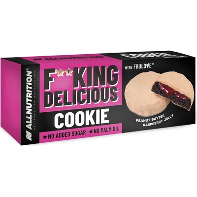 AllNutrition F**king Delicious Cookie Arašidový krém - malinový džem 128 g - 150 g