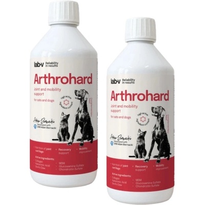 LAB-V Arthrohard prípravok na podporu kĺbov pre psov a mačky 2 x 500 ml