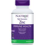 Natrol Zinc - High Absorption | Zinc Bisglycinate Chelate [60 Дъвчащи таблетки] Ананас