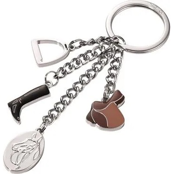 TROIKA Ключодържател с 4 медальона, troika "Конче" kr13-17/ch (kr13-17/ch)