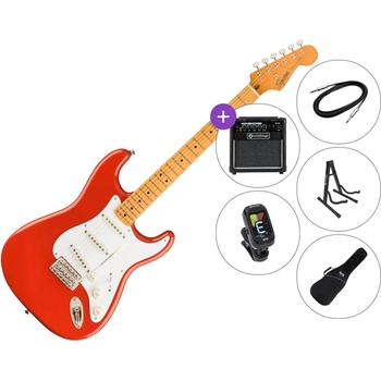 Squier Classic Vibe 50s Stratocaster MN SET 2 Fiesta Red Електрическа китара