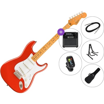 Squier Classic Vibe 50s Stratocaster MN SET 2 Fiesta Red Електрическа китара