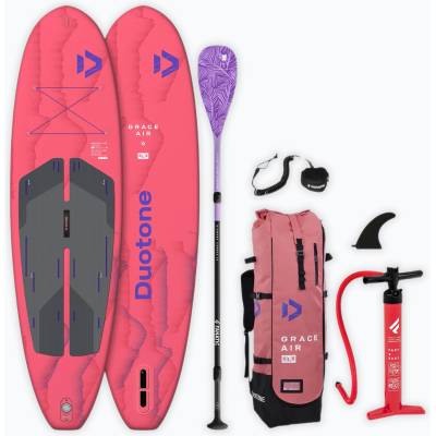 DUOTONE Комплект надуваем SUP борд DUOTONE iSUP Grace Air SLS 10'4 2026 rose red