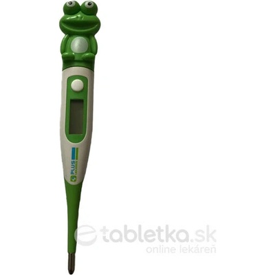 PLUS LEKÁREŇ Digitálny TEPLOMER detský žabka, s puzdrom a ohybnou špičkou 1x1 ks