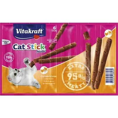 Vitakraft Cat Stick Classic morčacie a jahňacie 6 x 6 g