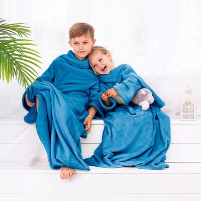 DecoKing, Dětská TV deka Lazy Kids modrá