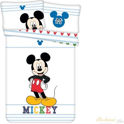 Jerry Fabrics povlečení Mickey colors 100 x 135 , 40 x 60 cm