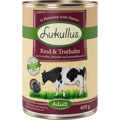 Lukullus Adult kačacie a teľacie 24 x 400 g