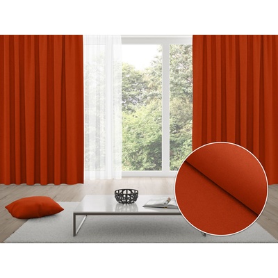 Biante Zatemňovací závěs Blackout BKU-105 Cihlově červený - šířka 140 cm 140x160 cm