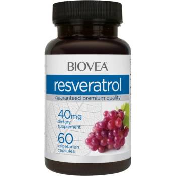 Image 1 of BIOVEA Resveratrol 40mg [60 капсули]