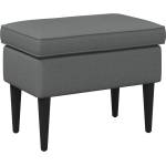 vidaXL Пуф за крака Тъмносиво 55 x 35 x 41 см Текстил (42029993)