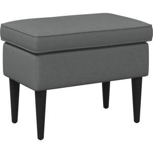 vidaXL Пуф за крака Тъмносиво 55 x 35 x 41 см Текстил (42029993)