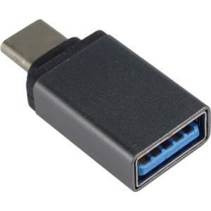 PremiumCord Адаптер USB-C/мъжко - USB3.0 A/женско, метално сиво, OTG (kur31-03)