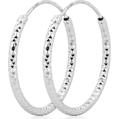 Nubis Stříbrné náušnice kruhy 14 mm - NB-3071-14