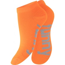 Footstar Bavlnené 4 páry členkových ponožiek farebné Slogan