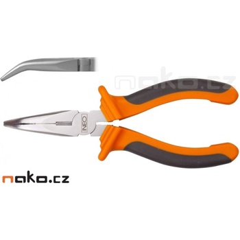NEO TOOLS kleště dlouhé zúžené zahnuté 200mm 01-016