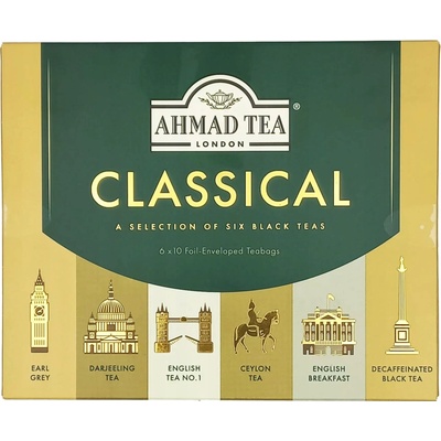 Ahmad Tea Moment 6 x 10 čiernych a zelených čajov
