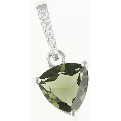 My Moldavite Stříbrný přívěsek s vltavínem – SPP283Z