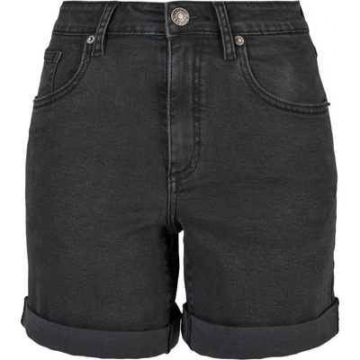 Ladies Organic Stretch Denim 5 Pocket Shorts black washed