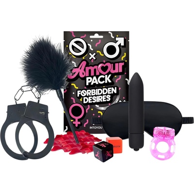 INTOYOU Amour Pack Забранени желания - начален комплект с вибратор - 7 части