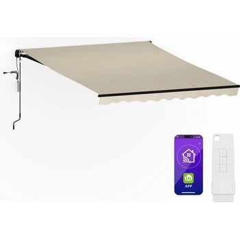 Blumfeldt CloudShade Тента, Смарт контрол, UV защита, Стенен монтаж (PG1CloudSh2.95x2.5Be) (PG1CloudSh2.95x2.5Be)