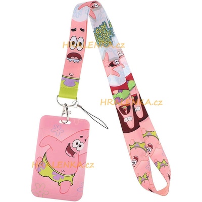 Šňůrka na krk s cedulkou Sponge Bob PATRIK
