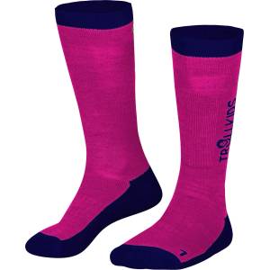 Trollkids Детски ски чорапи Trollkids Kid's Ski Socks - Pink / Navy - размер 23-26 (201-4222-0411)