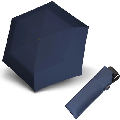 Doppler Mini Slim Carbonsteel dámský plochý skladací deštník tm.modrý