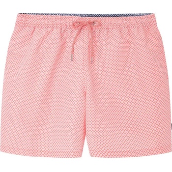 Hackett Бански гащета Hackett Grid swimming shorts - Orange (Coral)
