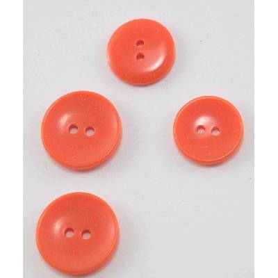 Dierkový gombík perleťový - oranžový - priemer 1,8 cm