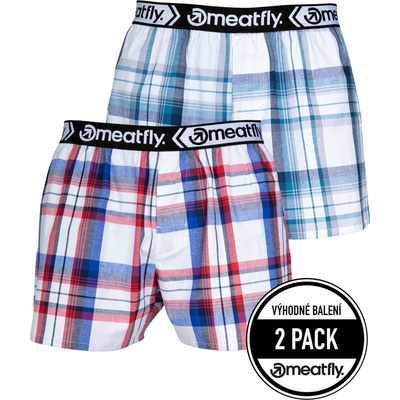 Meatfly мъжки боксерки Gigi White Red / Blue | Бели | Размер Meatfly | Byal | МЪЖЕ | S