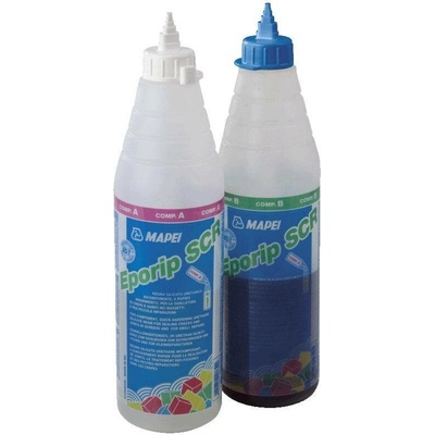 MAPEI Eporip SCR A + B dvousložková epoxidová spojovací pryskyřice 600 ml (300 ml + 300 ml tekutá pasta) + 10 ks spony