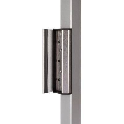 LOCINOX® SAKL QF2 nastavitelná dorazová lišta pro křídlové brány, pro profil 40 až 60 mm, bez povrchové úpravy