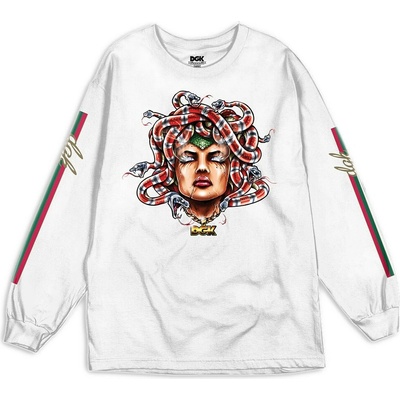 DGK tričko Beam L/S Tee White