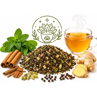 QuickTea Ajurvédský čaj Máta & koření bylinná směs 50 g