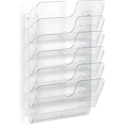 DURABLE FLEXIPLUS 6, transparentný, A4 na šírku, nástenný