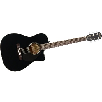 Image 1 of Fender CC-60SCE Solid Top BLK